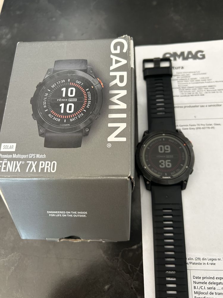 Garmin Fenix 7x Pro Solar impecabil
