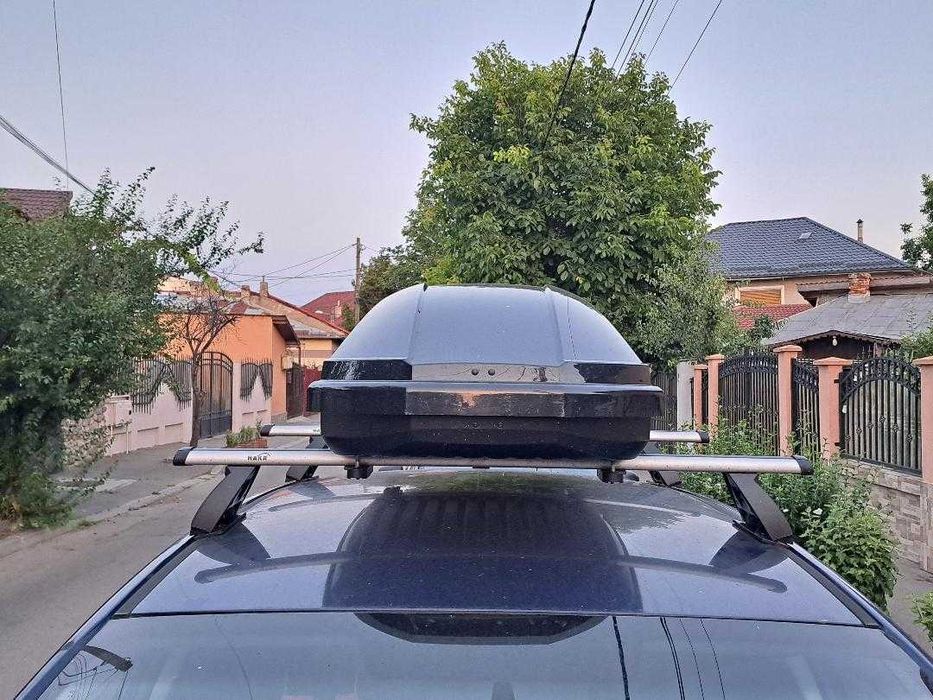 Cutie portbagaj 320 L, Neumann Aleo Adventure Negru Lucios,131x72x37cm