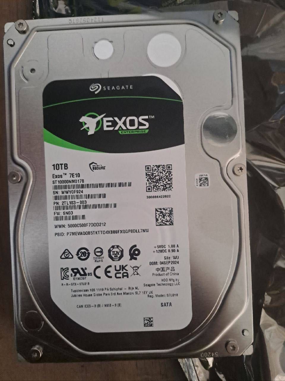 Seagate EXOS 10TB, 7E10, 

НОВЫЕ, ЗАПЕЧАТАННЫЕ!    В количестве!