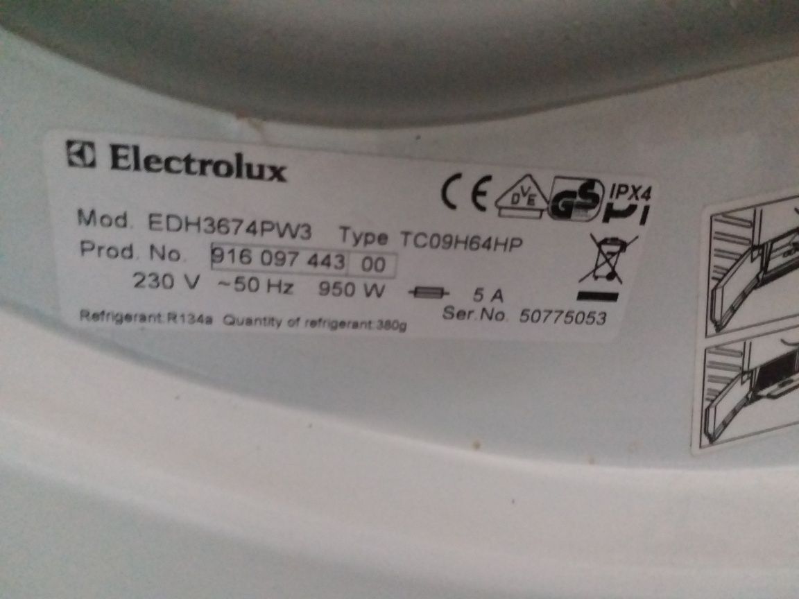 Сушилня ELECTROLUX Термопомпа 7кг