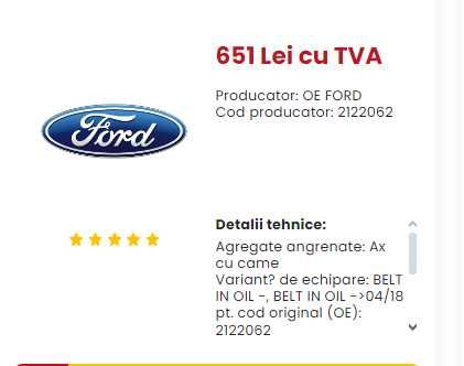 Distributie Ford Noua sigilata /Gps Garmin