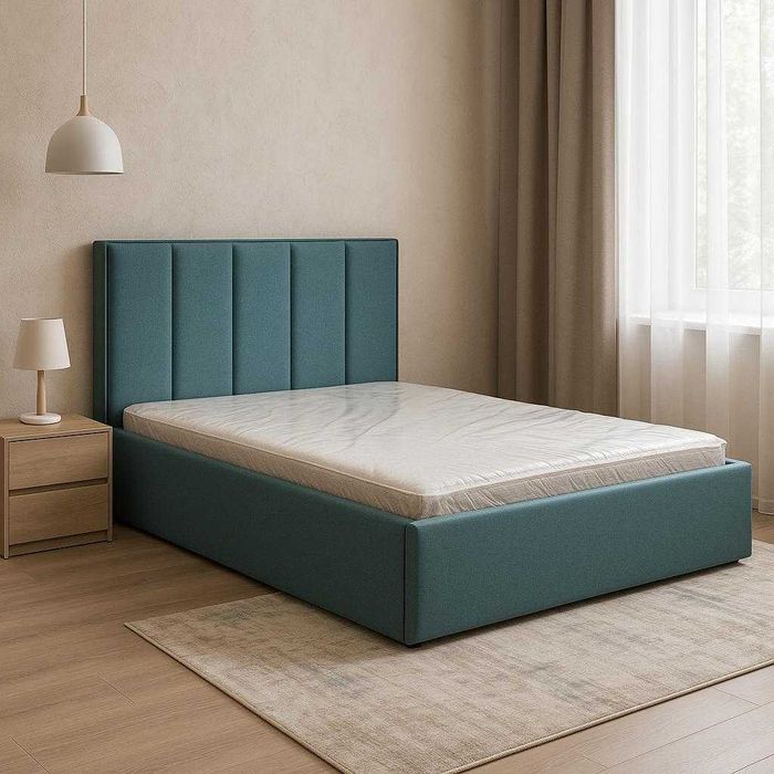 Кровать Глория зеленый мягкая двуспальный Доставка бесплатно