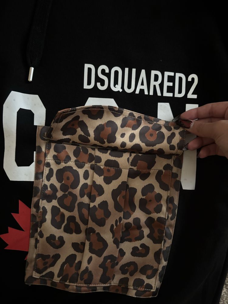 DSQUARED2 Black Hoodie Original new