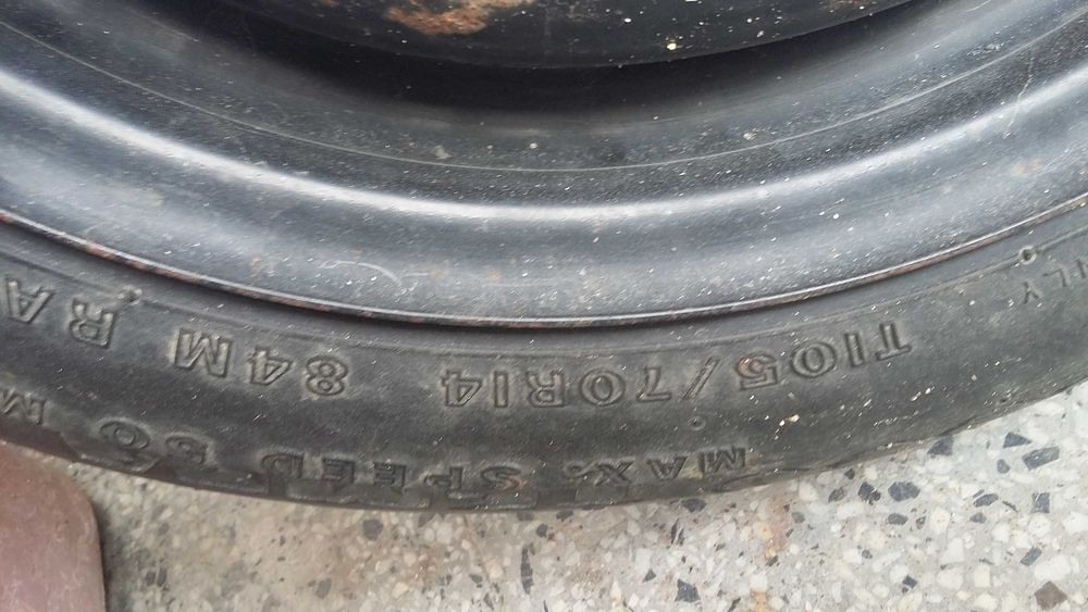 Резервна гума Патерица Т105/70R14