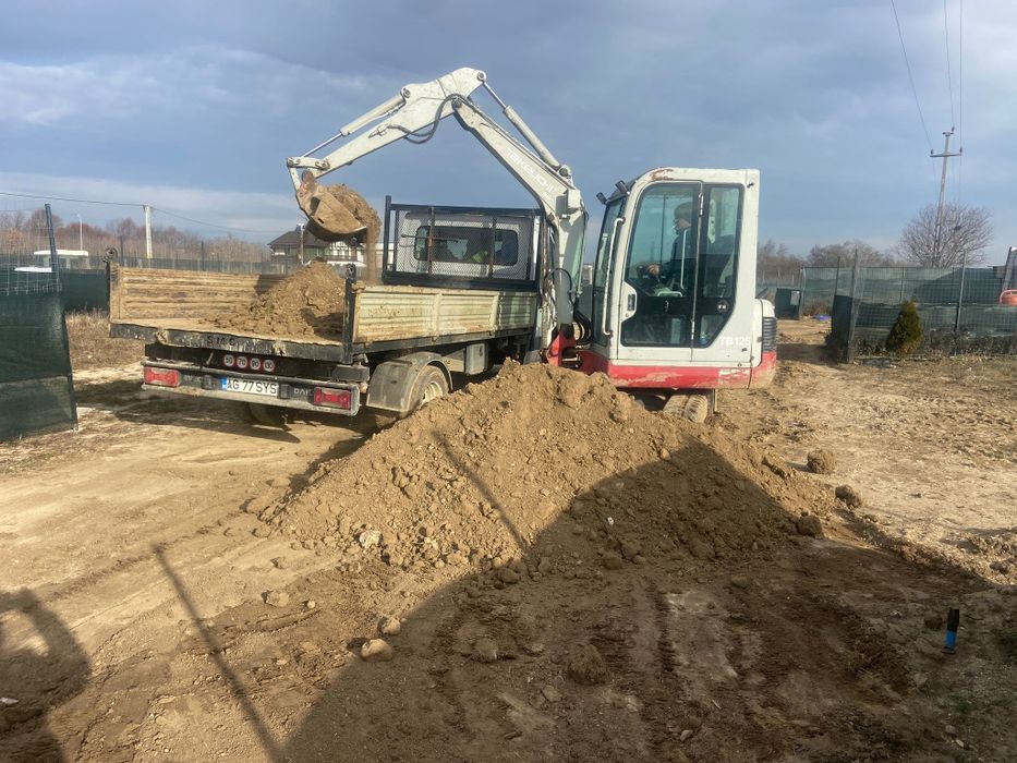 Inchiriez buldoexcavator miniexcavator bobcat cilindru compactor
