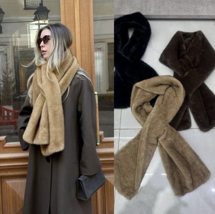 Шарф под норку новый