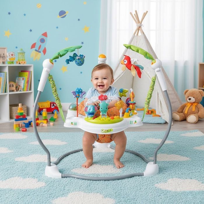 Jumper muzical bebe, rotativ 360