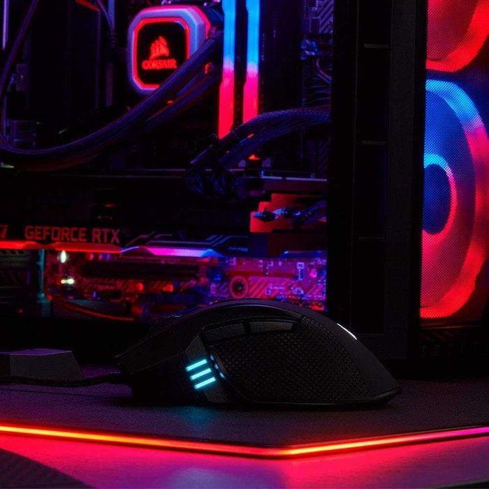 Мишка Corsair IRONCLAW RGB, Fps/Moba, RGB LED, 18 000 DPI, USB