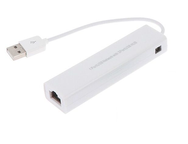 Переходник с USB на LAN + 3х портовый USB хаб, MIC1-3