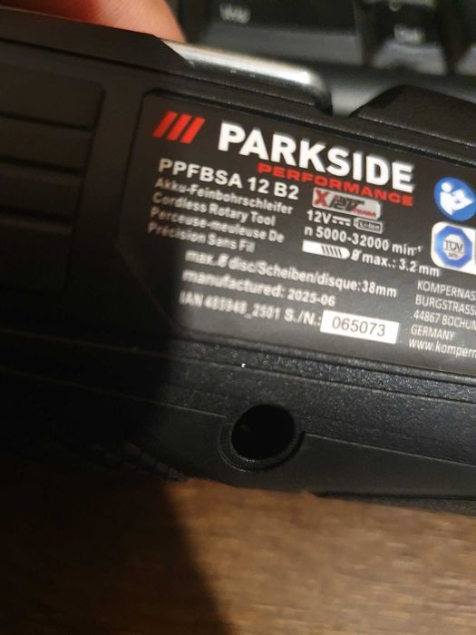 Vand freza dremel 12v parkside