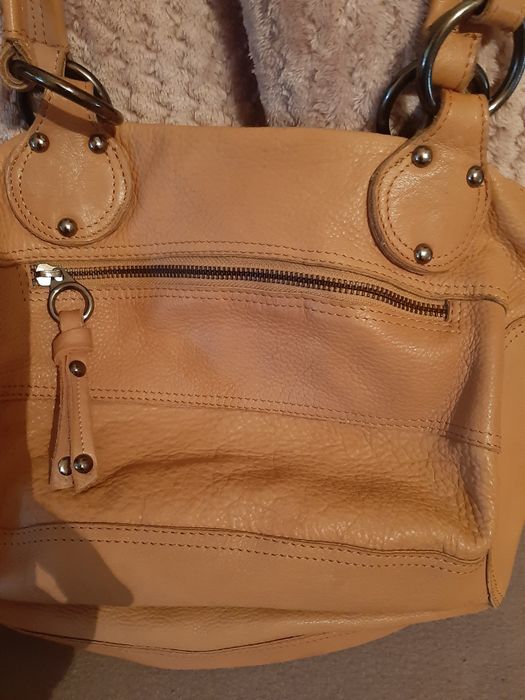 Чанта естествена кожа