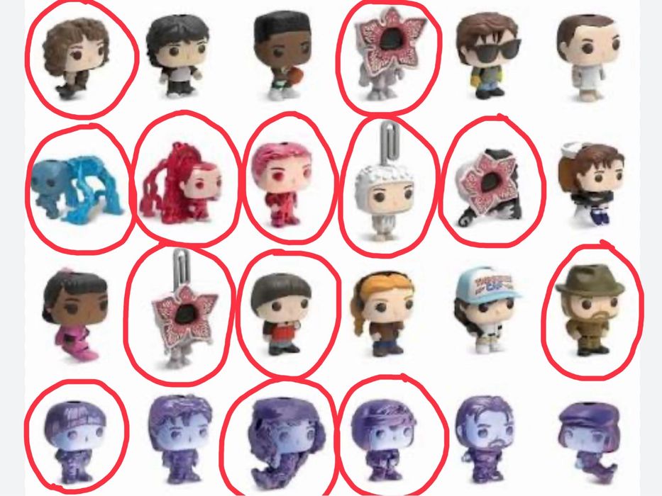 Продаю!!! очень странные дела фигурки kinder joy