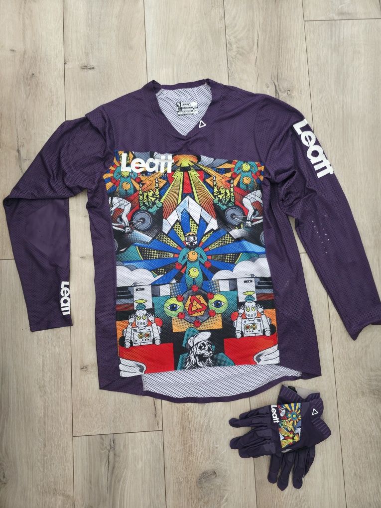 Tricou + Mănuși Noi Mtb Leatt Mărimea L