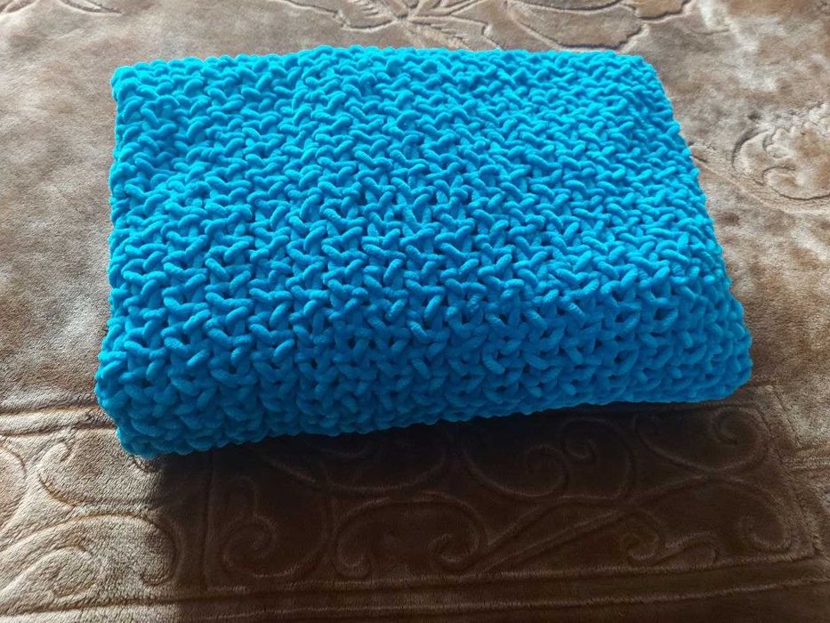 Одеяло детское связано спицами
