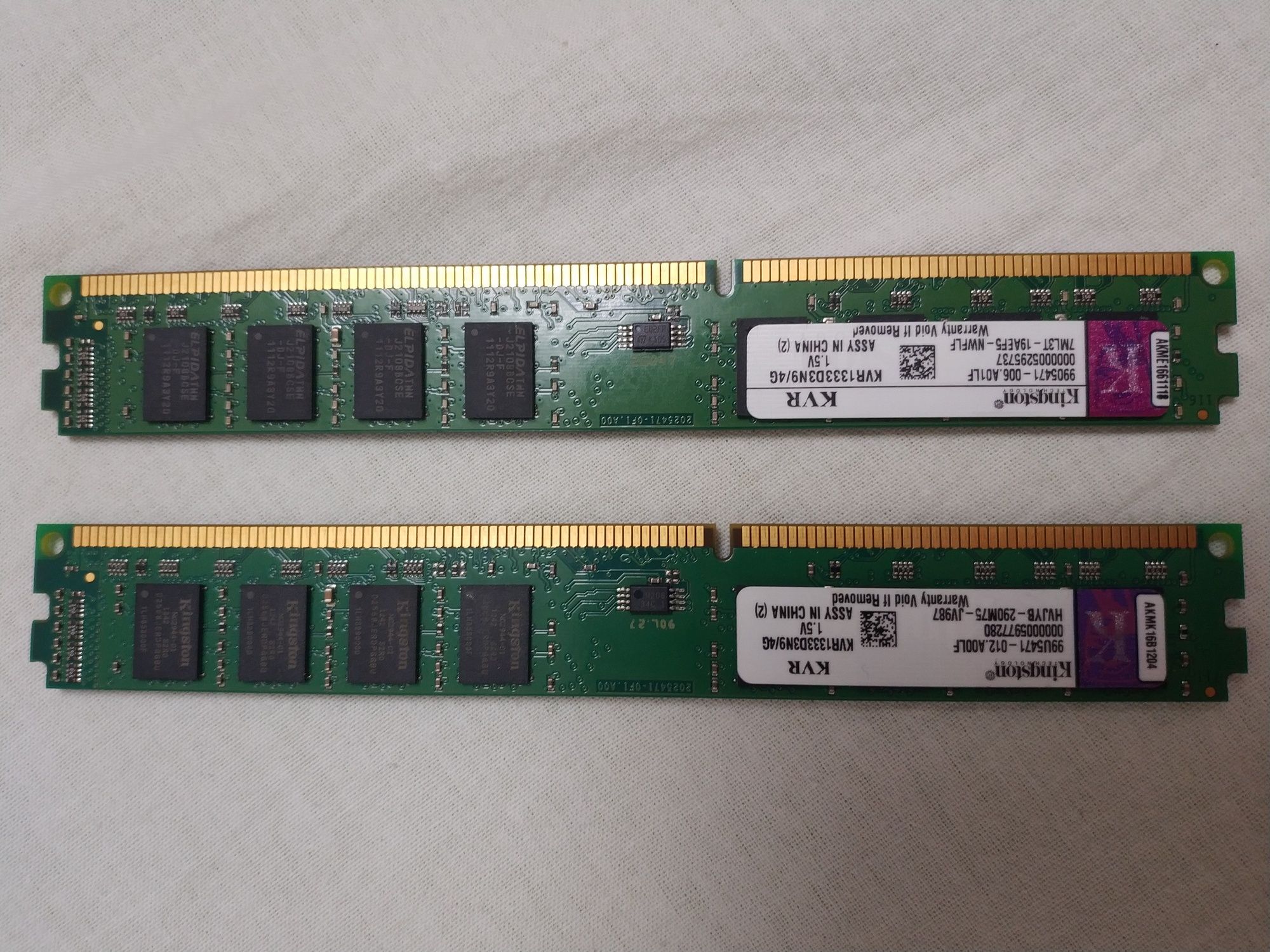 Memorie RAM PC Kingston 2×4 GbRam