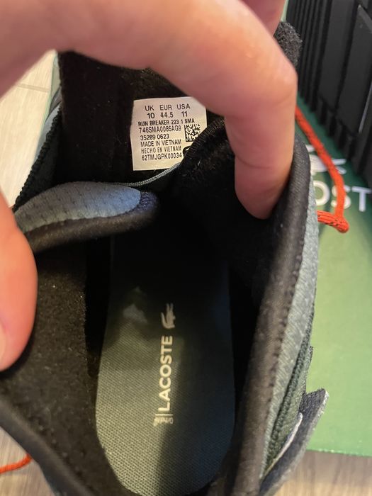 Ghete noi barbati Lacoste 44.5