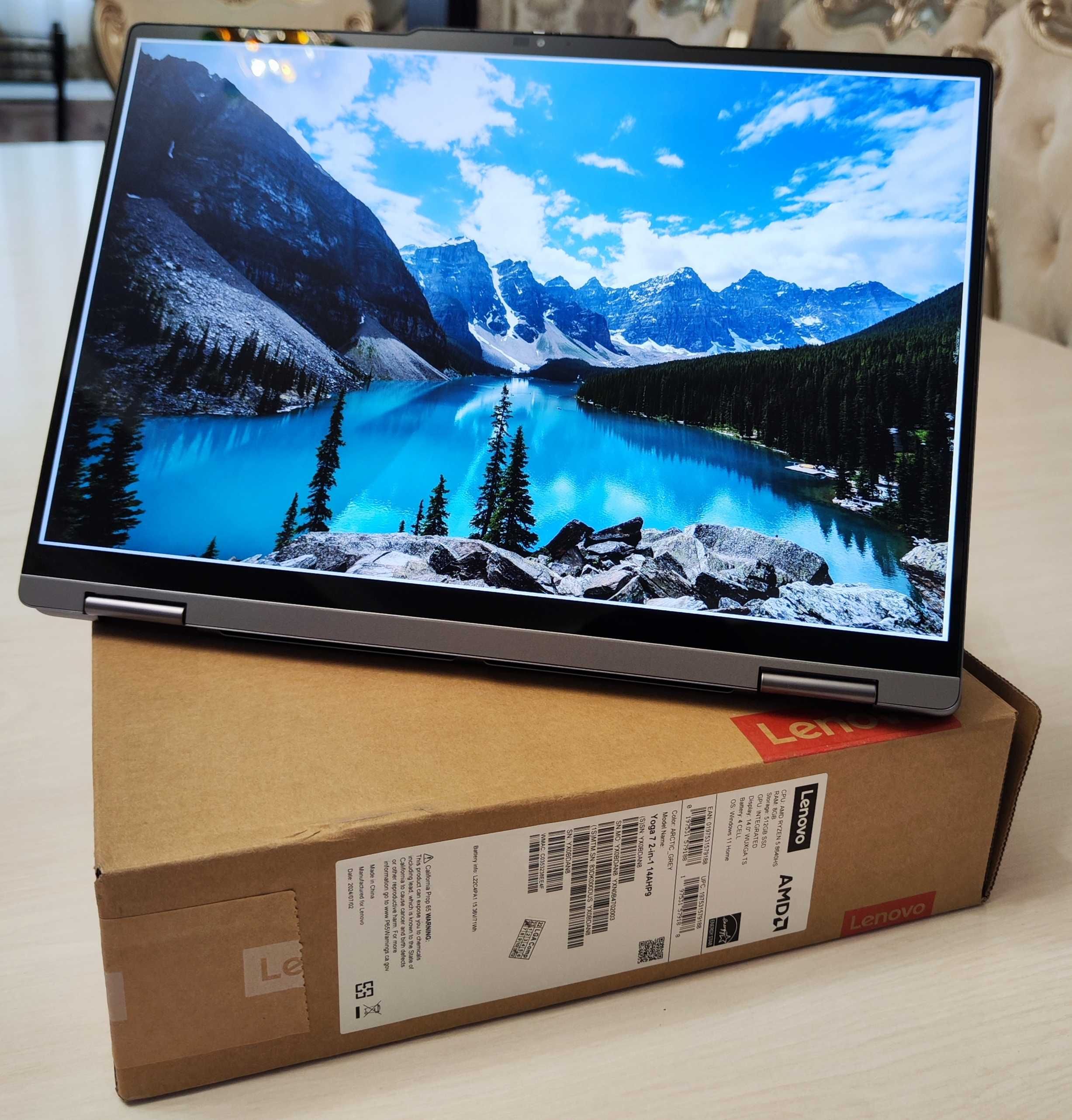 Продаётся Сенсорный Ноутбук Lenovo Yoga 7 2-в-1, 360-градус 14 дюйм