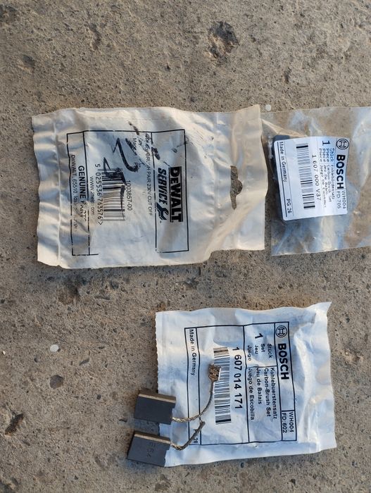 Щетки. Графитовые оригинал  для УШМ "болгарки". Вош и Девальт.