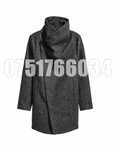 Palton Barbati Casual Elegant Lung Slim Lana Gri Tweed Fashion Urban G