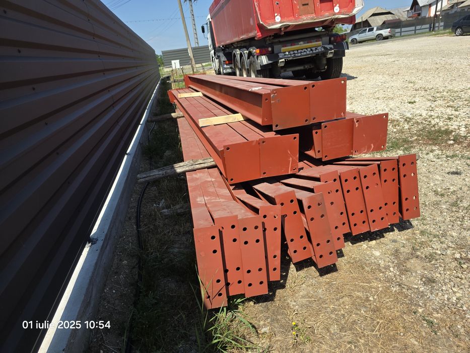 Structura Hală Metalica 25x12x6 , 300 m³, IPE 240 si 200,Ferme ,Stalpi
