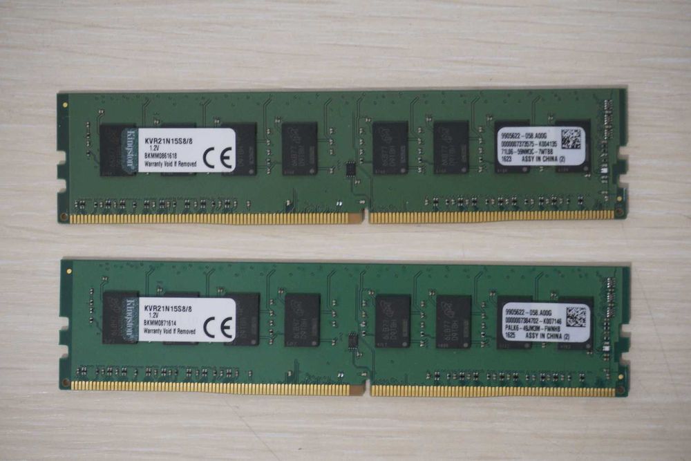 16GB (2x8) DDR4 2133Mhz Kingston RAM Памет / Вкл.ДДС