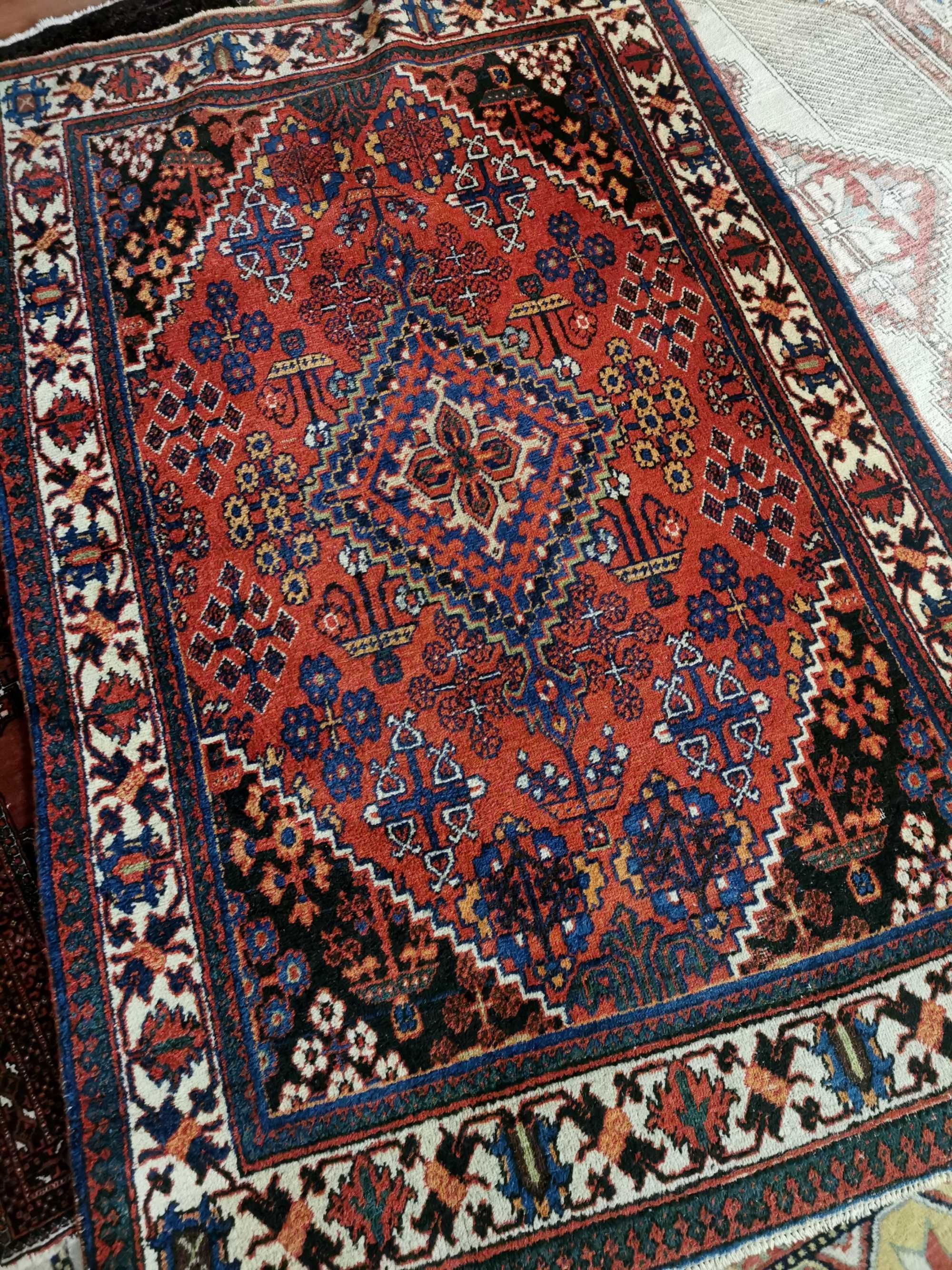 Covor persan Qashqai (Meimei), lana 195x130 cm, lucrat manual