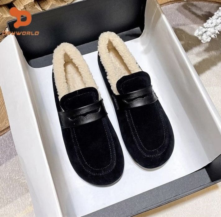 Теплые лоферы