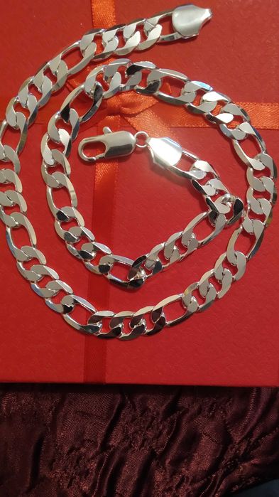 Ултра масивен, сребърен ланец-различни модели, кутия.