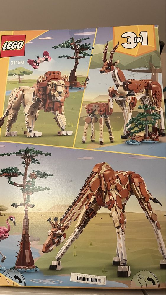 LEGO CREATOR 3в1 Диви животни от сафари 31150