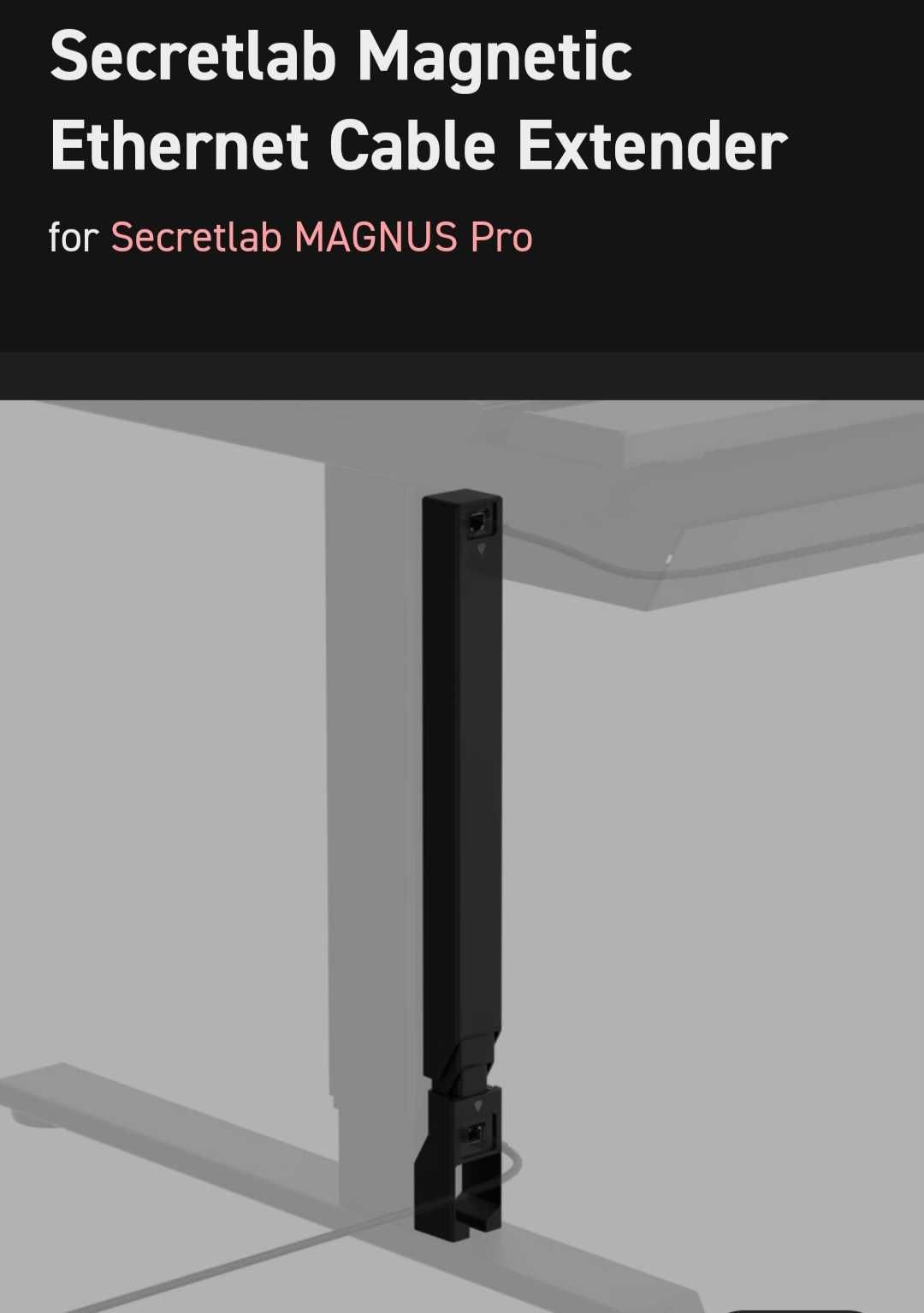 Secretlab Magnetic Ethernet Cable Extender/ Extensie cablu Secretlab