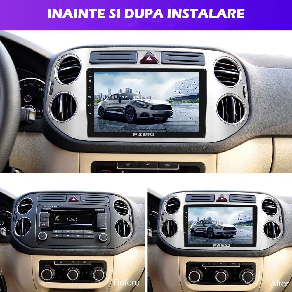 Navigatie Volkswagen Tiguan 2010-2015 dedicata, Android/Wi-FI/ 2GB Ram