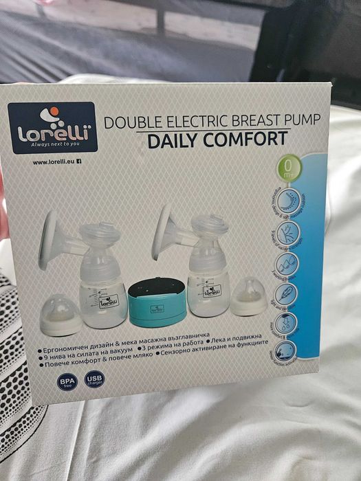 Помпа за кърма Lorelli Daily Comfort + 2 биберони Nuk 0+