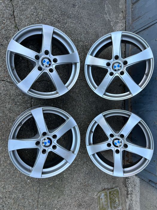 Jante BMW 5x120 cu anvelope iarna 225/55 R17 noi Dot 2025