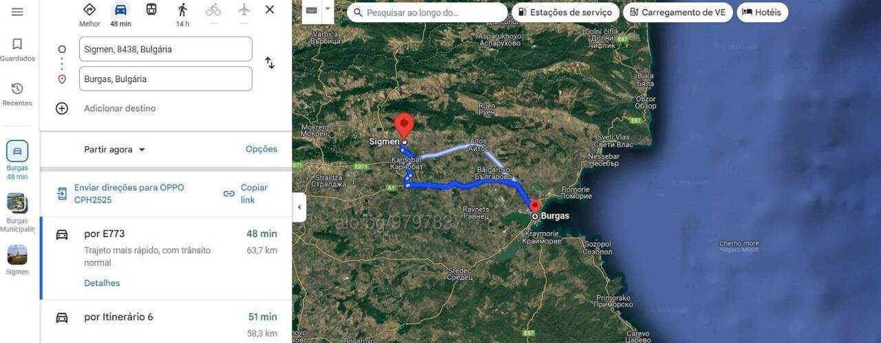 Продавам дворно място в с. Сигмен об. Бургас