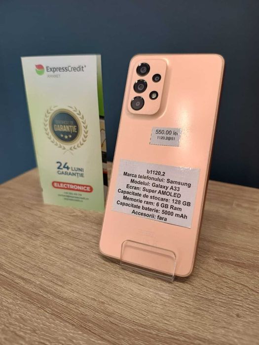 (AG51) Samsung Galaxy A33 b1120.2 - Garantie 2 ani!