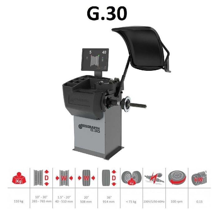 Баланс машина G 30 с 17" TOUCH монитор и сонар BEISSBARTH - Германия
