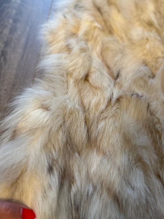 Vesta blană naturală de vulpe