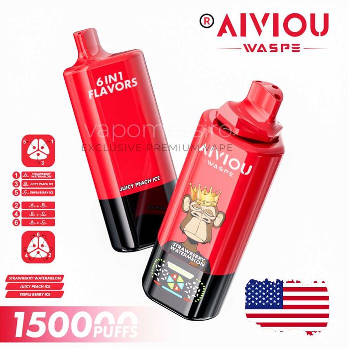 Waspe 6 în 1 – 150.000 pufuri | Arome multiple