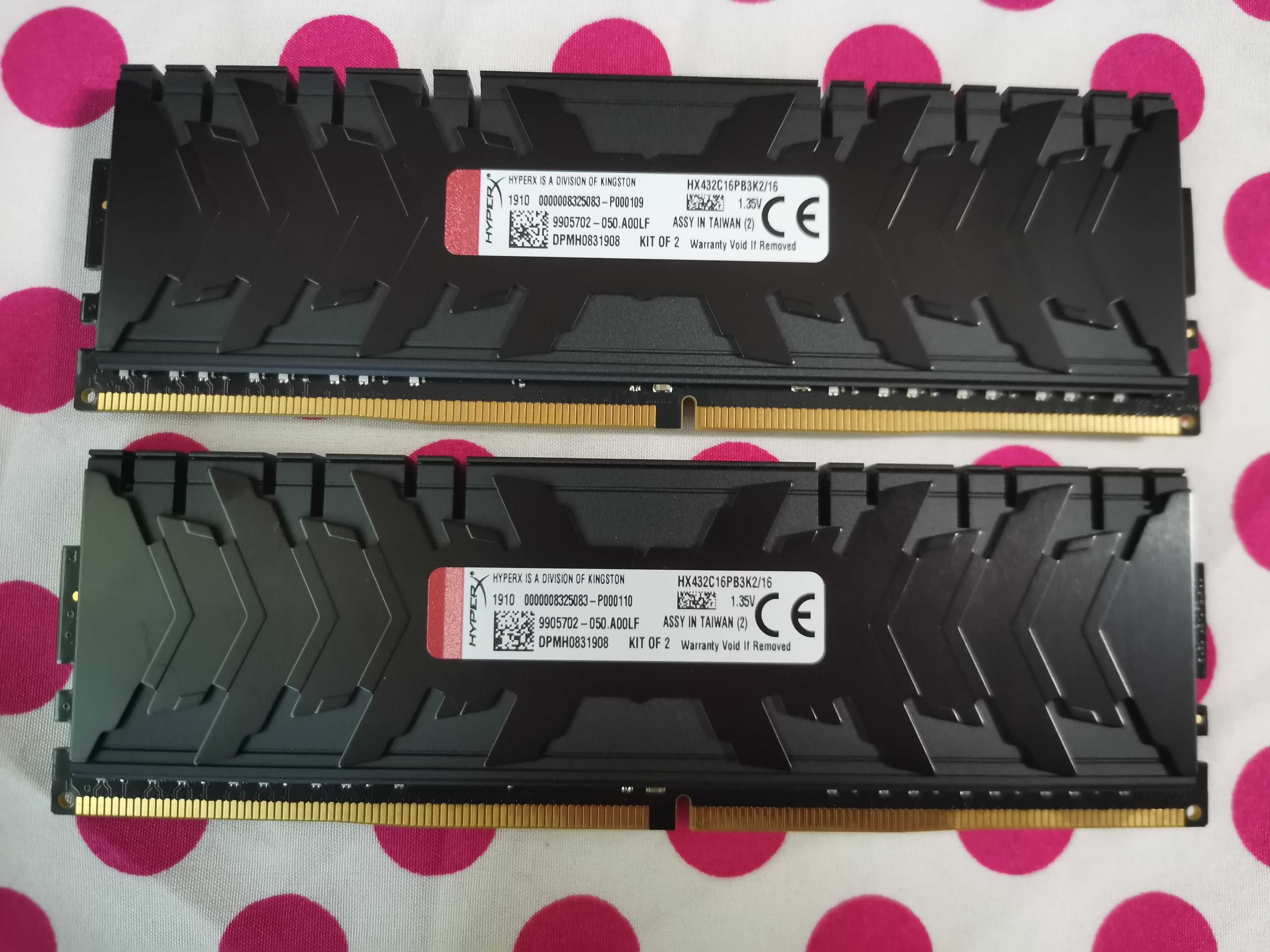 Memorie HyperX Predator Black 16GB (2x8) DDR4 3200MHz CL16.