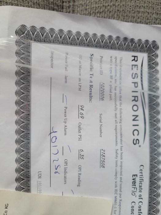 Concentrator Oxigen Philips Respironics Everflo