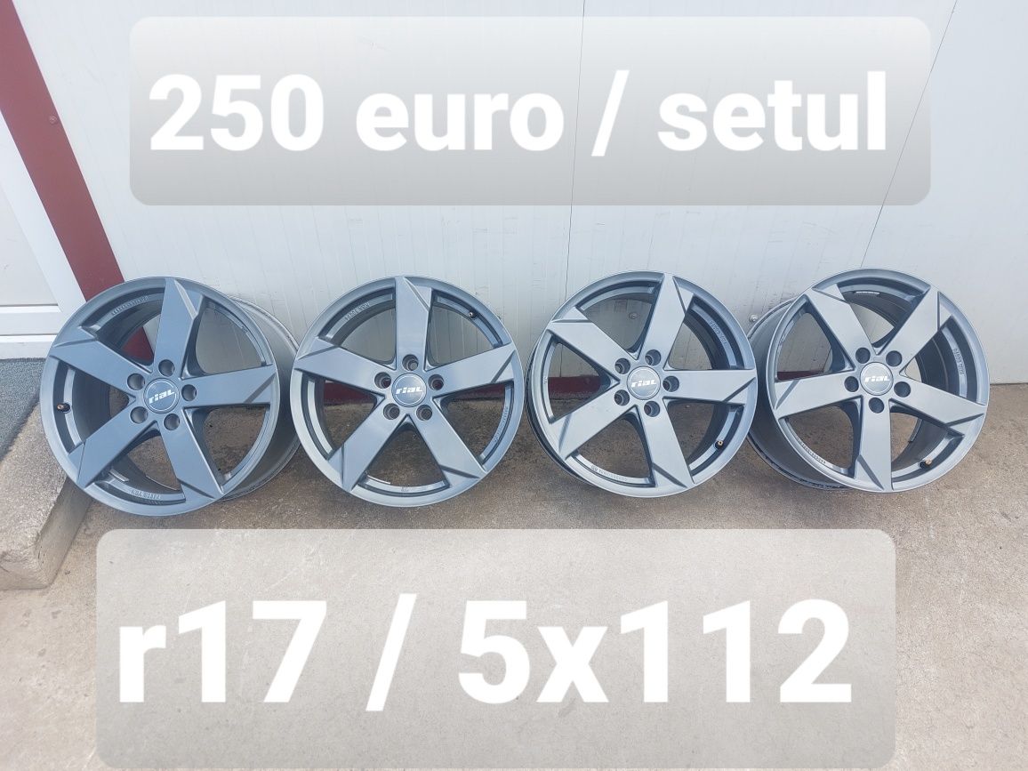 Jante aluminiu r17 / Vw Audi Skoda Seat Mercedes / 5x112 / ET 38