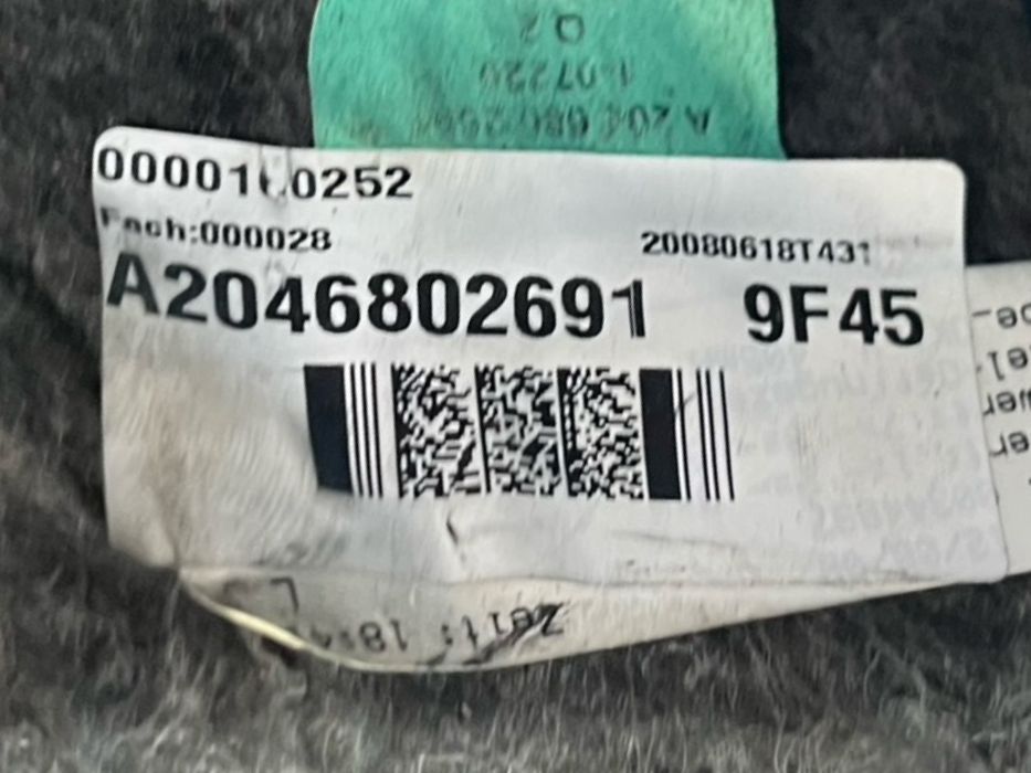 Torpedou MERCEDES-BENZ C-CLASS W204 2007 - 2014 A2046802691