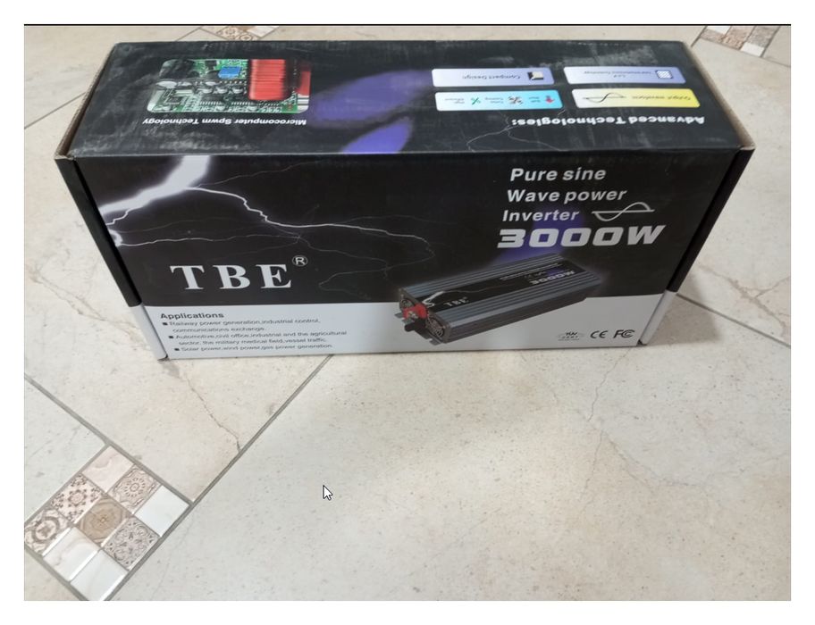 инвертор преобразователь напряжения TBE 3000 12/220 / чистый синус