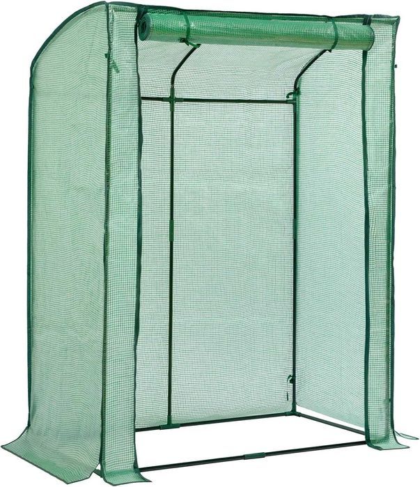 Mini sera LARMNEE, 128x70x170 cm, verde si transparent