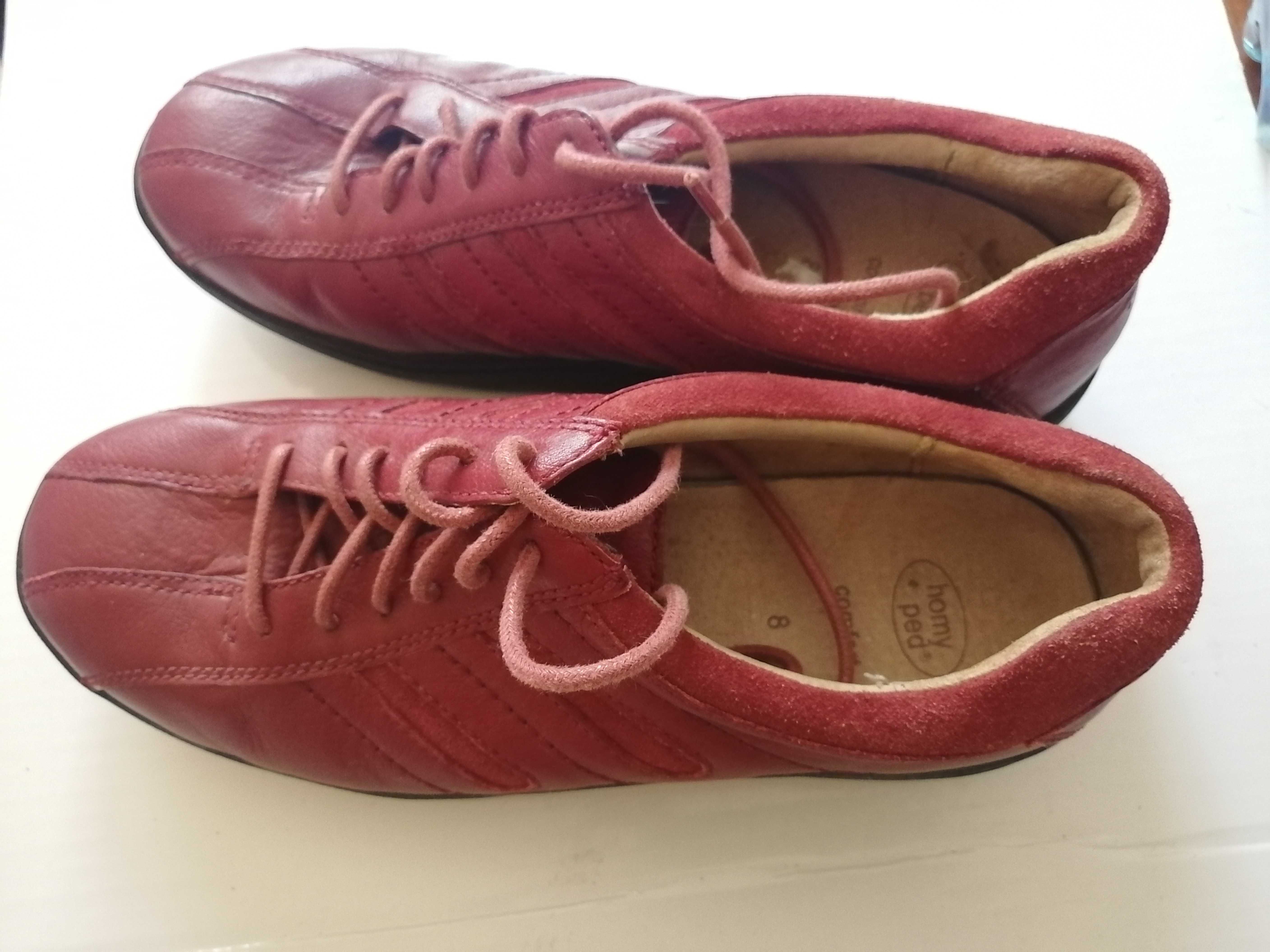 Pantofi rosii din piele naturala (exterior+interior)  - marimea 39