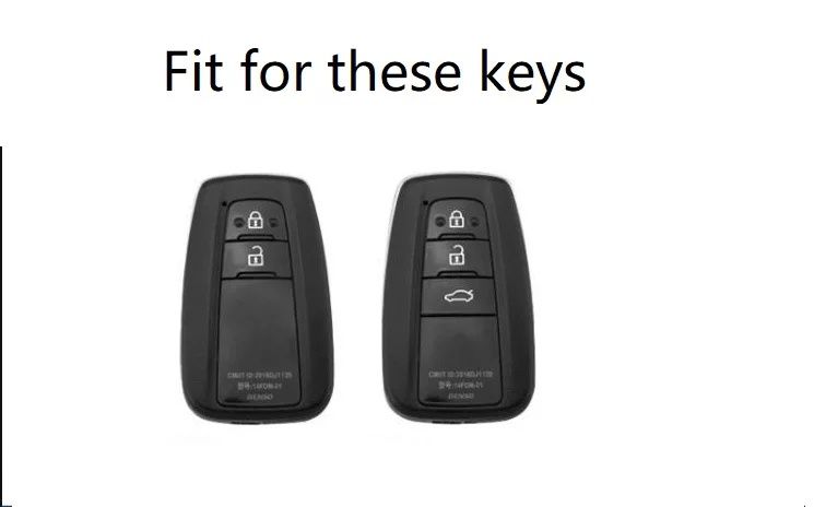 Кожен калъф за ключ Toyota Camry Prius Corolla C-HR CHR RAV4 Avalon