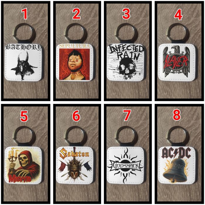 Ключодържатели с любими рок и метъл банди