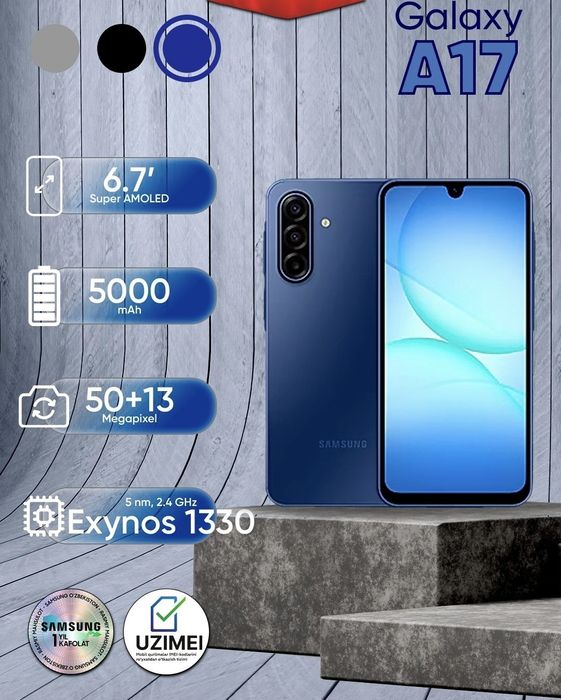 Samsung galaxy a17.garantiya 1 yil