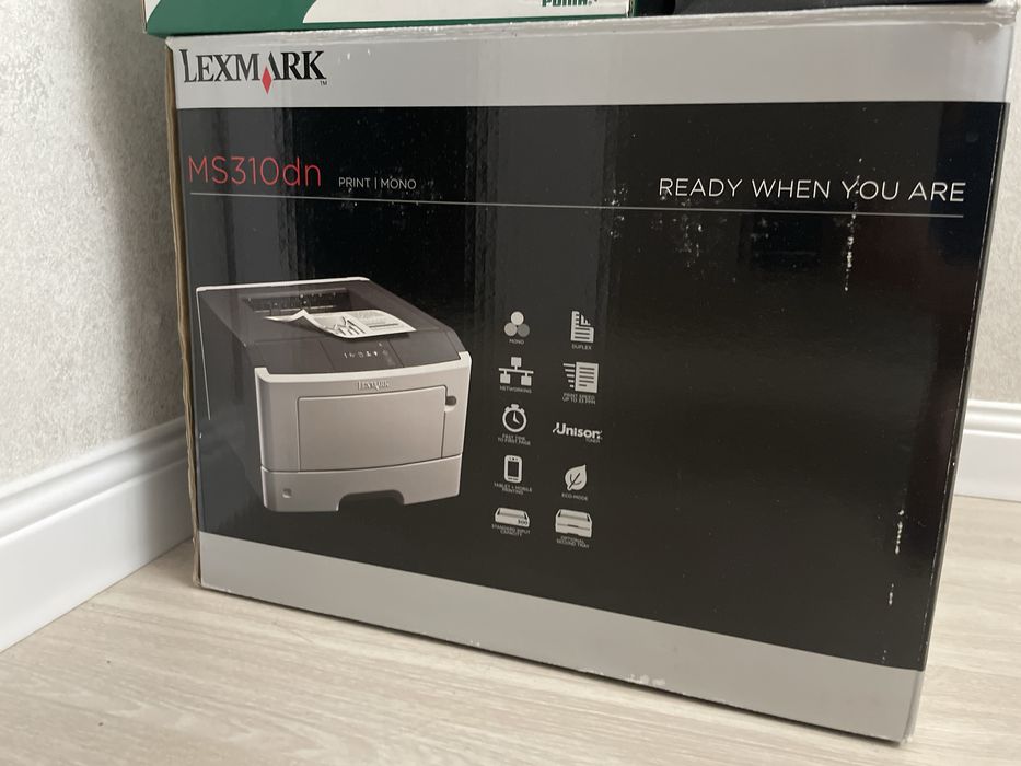 Принтер LEXMARK MS310dn полностью новый
