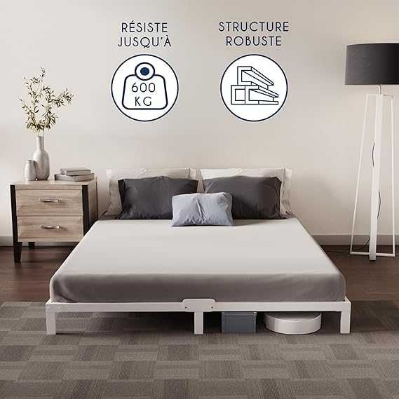 Pat Dreamzie 160 x 200 cm cu somieră din metal,înălțime 25 cm